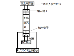 探头式管道粉尘检测仪超量程的原因分析(图2) 探头式管道粉尘检测仪接线示意图